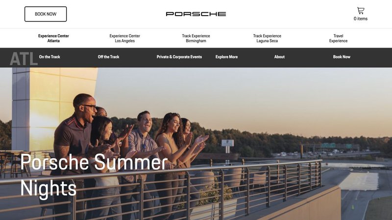 Preview of the official Porsche Summer Nights · 2026 website